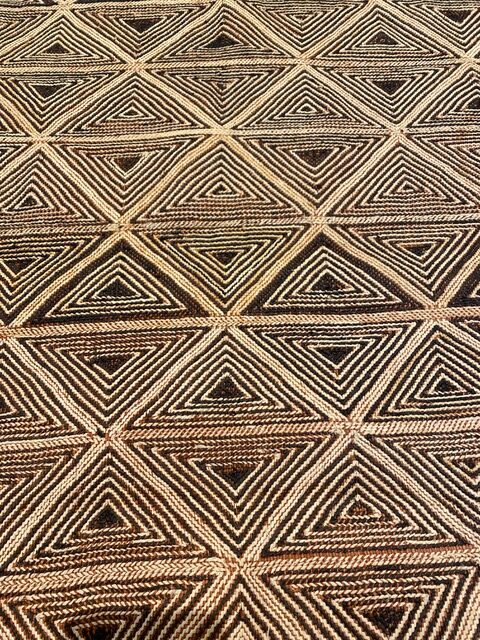 African textile with geometric pattern